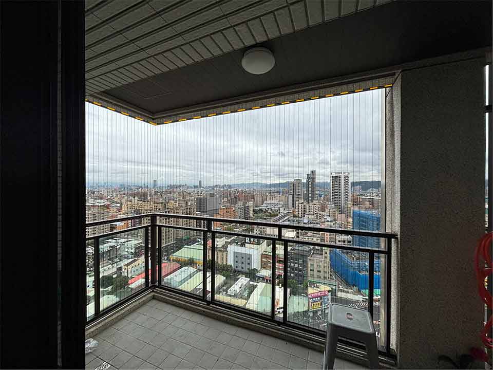 隱形鐵窗滴水線內施工案例