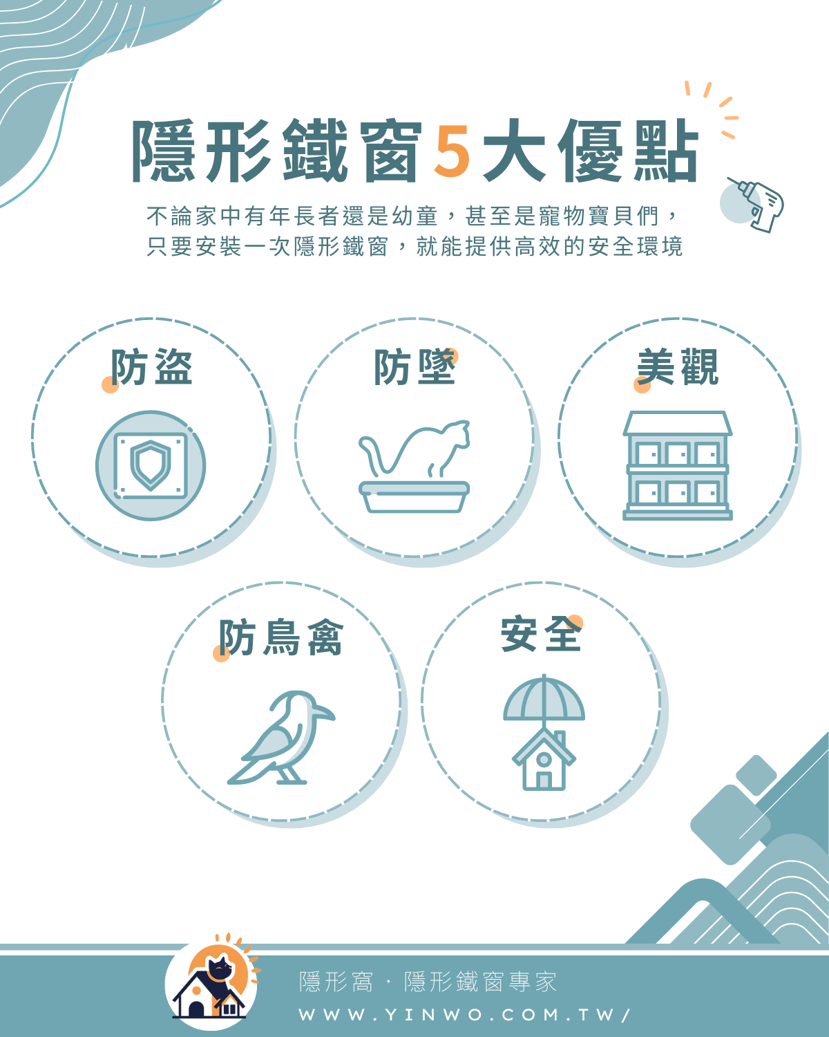 大樓窗戶防墜推薦：隱形鐵窗5大優勢你不可不知！