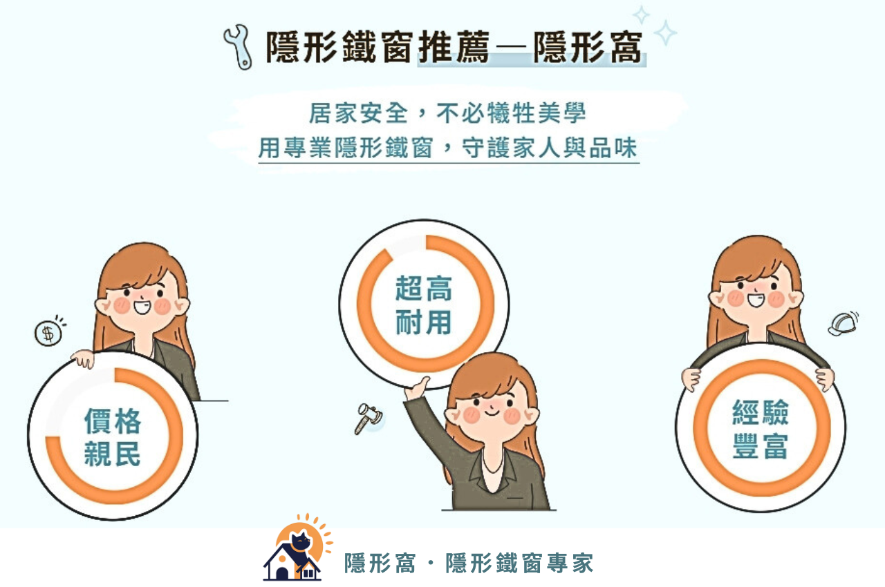 誰需要安裝隱形鐵窗？